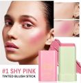 On-the-Glow Makeup Blush Stick Tinted Moisture Stick, Shadow Lips Cheek Blusher Creamy Makeup Long Lasting Natural Nude Makeup for All Skin. 