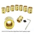 10 Styles Adapter For RC Transmission Connector Sleeve Motor Reducer Brass Rigid Connector Coupling Coupler Motor Shaft Parts. 