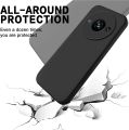 Redmi A3 Case,Redmi A3 Phone Case,Slim Liquid Silicone Full Covered Soft  Case Cover -Black. 