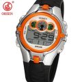 Children Kids Digital Watch Stopwatch Ohsen Clock Orange Led Electronic Sport Watches 50m Waterproof Wristwatch For Boys Girls. 