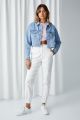 CLOTHING   Oversized Crop Denim Jacket. 
