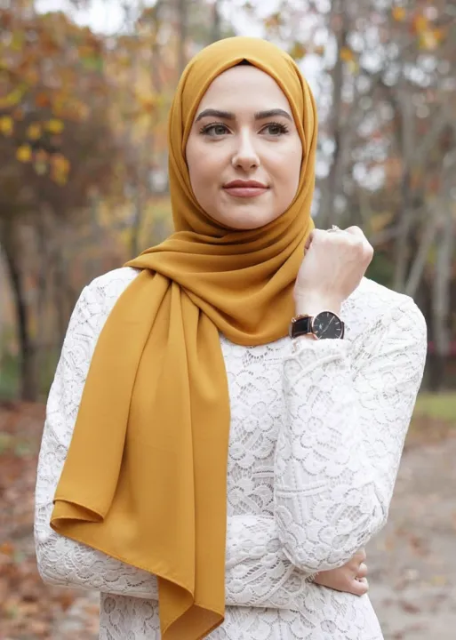BIN-B%20Luxury%20Chiffon%20Georgette%20High-quality%20fabric,%20Lightweight%20feel%20and%20effortless%20drape%20Hijabs/Scarves/Stoler%20for%20Girls/Women%20-%20Image%208