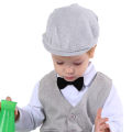 Baby Boy Hat Toddler Golf Cap Newborn Baptism Herringbone Flag Headgear Kids Gentleman Wedding Cotton Soft Lining Accessories. 