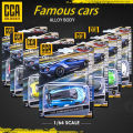 CCA Model Cars 1/64 Collection Series World Famous Car Simulation Diecast Vehicle Gift for Hot Wheels Boy Teenagers Toys. 