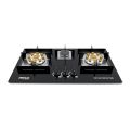 HANCO Tempered Glass Hob with Brass Burners (Model 607) - Auto Ignition Stove - Gas Type NG and LPG. 