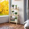Wooden Plant Stand 2&3 Tier Foldable Flower Pot Display Solid Wood Floor Shelf Rack Two-Three layer Storage Balcony Folding Flower Stand QuickShipper. 