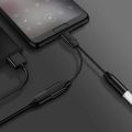 Type C to 3.5mm Charge Audio Adapter 2 in 1 USB C Splitter Headphone AUX Audio Cable for Huawei Smartphone Splitter. 