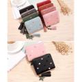 1PCS Women Small Wallet Ladies Mini Tassel Wallet Cute Girl Short Zipper Lovely Pu Leather Coin Purse Female Hand Wallet Purse. 