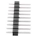 100pcs Male Header Pins, Straight Single Row 40 Pin 0.1 Inch (2.54mm) Male Pin Header Connector Board Pin Connector Electronic Component Raw Materials. 