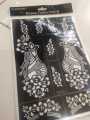 Mehndi Henna Tatoos Stickers Stencils reusable. 