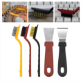 5Pcs Wire Brush Set Scraper Tool Dirt and Paint Remover Cleaning Brush. 