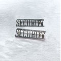 Security guard shoulder Badges pair of metallic badges in good quality security uniform accessories. 