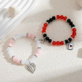 RelaxHazbin Angle Bracelets for Couples Best Friend His and Her Anime Merch Cosplay Matching Bracelets Gifts for Women Men. 
