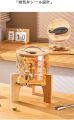 Glass Beverage Dispenser with Spigot - 3.2L Beverage Jar with Spigot and Lid and Wooden Stand for Serving Hot or Cold Drinks, Juices, Ice Water at Parties and Camping - 3200ml. 