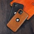 Leather Logo Cut Back Case for Apple iPhone 11. 