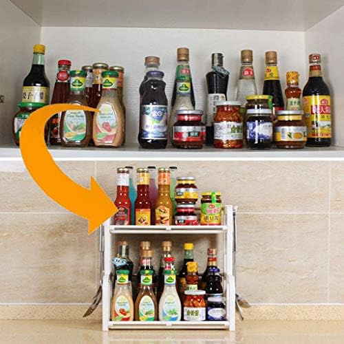 NEW%20STYLE-Premium%20Quality%202-Tier%20Metal%20Spice%20Rack%20for%20Kitchen-Multipurpose%20storage%20rack%20Organizer-Spice%20Racks%20with%20Spice%20Jars,Portable%20Jar%20Stand,Bathroom%20Storage%20Shelf,Shampoo%20Holder,Makeup%20Stands!-kitchen%20and%20bathroom%20organizers-black-white%20-%20Image%204