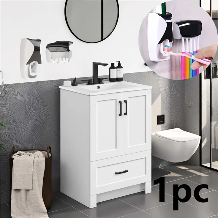 Best%20Quality%20Set%20of%20Toothpaste%20Dispenser%20&%20Brush%20Holder%20-%20Plastic%20Automatic%20Toothpaste%20Dispenser%20With%20Tooth%20Brush%20Holder%20For%20Homes%20And%20Bathrooms%20-%20Tooth%20Paste%20Dispenser%20with%20Toothbrush%20Holder%20-%20Image%205