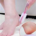 4 In 1 Multi Use Pedicure Paddle Brush - 4 Step Pedicure (Cleanse, Scrub, File And Buff). 