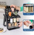 18Pcs Jar Spice Rack 360°Rotating Ferris Wheel Spice Rack Seasoning Organizer Seasoning Rack Tower for Kitchen Counter. 