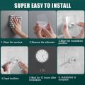 10pcs Strong Self Adhesive Punch Free Wall Hooks Nail Mounting Rack Screw Rod Seamless Screw Stickers Hang Kits. 