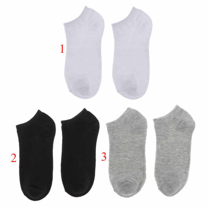 3%20Pair%20Ankle%20Socks%20%20-%20Plain%20Cotton%20Mens%20Short%20Male%20sock%20-%20black/white/gray%20-%20Image%207