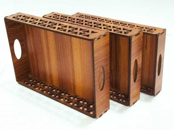 SNACKS SERVING WOODEN TRAYS FOR HOME AND OFFICE