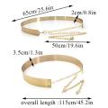 Woman Golden Belt for Saree, Adjustable Metal Golden Belt for Ladies, Waist Chain Belt for Women. 