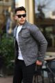 Mens Grey Denim Jacket. 