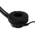 VH500D RJ9 Bilateral Headphone Hands-Free Call Center Corded with Mic. 