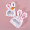 Funny Cat Headgear Cute Rabbit Ears Cap for Cats Warm Plush Pet Hat Party Cosplay Props Photo Prop Kitten Headwear Supplies. 