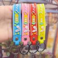 Miffy key chain Cute Cartoon keychain Soft glue key pendant Rabbit pendant doll motorcycle, car key chain. 
