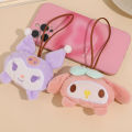 【ETOP】Cute Cartoon Sanrio Melody Name Distinction Plush Pendant Name Tag Canvas Bag Schoolbag Pendant. 