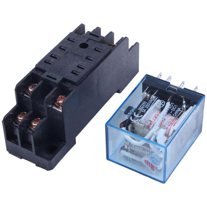 220/240V AC C DPDT Relay MY2NJ 8 Pin w Socket Base