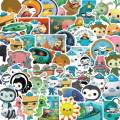 50pcs Octonauts Stickers Cute Ocean Animated Cartoon Image Decoration Suitcase Notebook Waterproof Graffiti Children Sticker. 
