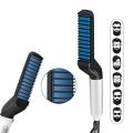 Modeling Comb Hair Straightener Hair Iron Men Quick Beard Straightener Styler Comb Perfuw Upgraded Electric Anti-Scald Modeling Comb Men's Hair Straightening Comb, Anti Static, Efficient For Styling And Hair Fashioning. 