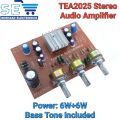 TEA2025 Audio Amplifier With Bass Tone Control 6W + 6W Stereo Board. 