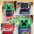 My World Cup Game Around The Mug For Minecraft Children's Water Cup TNT Shadow Coolie Afraid Of Pink Pig Steve Static Model. 