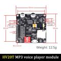 DY-HV8F DY-HV20T Voice Playback Module Board MP3 Music Player 10W 20W 12V 24V Playback Serial Control DIY Electronic For Arduino. 