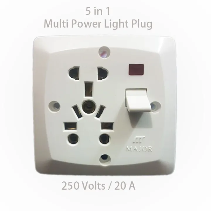 Multi%20Pin%20Power%20Socket%20(Light%20Plug)%205%20in%201%20-%20Wall%20Socket%20Plate%20-%20250%20Volts%20/%2020%20Amp%20-%20Major%20-White%20-%20Image%203