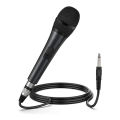 Professional Hi-fidelity Dynamic Microphone for Singing with 2 meter XLR Cable, Metal Handheld Mic Compatible with Karaoke Machine/Speaker/Amp/Mixer for Karaoke Singing, Speech, Wedding and Outdoor Activity (Not For Mobile). 