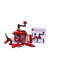 Quick Onion Chopper- Hand Mixer Food Chopper, ,Manual Food Processor, Mixer Blender, Rotary Vegetable Chopper for Garlic, Salad, Salsa, Nuts Speedy Chopper with 3 Curved Stainless Steel Blades, Handheld Mincer/Mixer/Blender to Chop Fruits Onions/Nuts. 