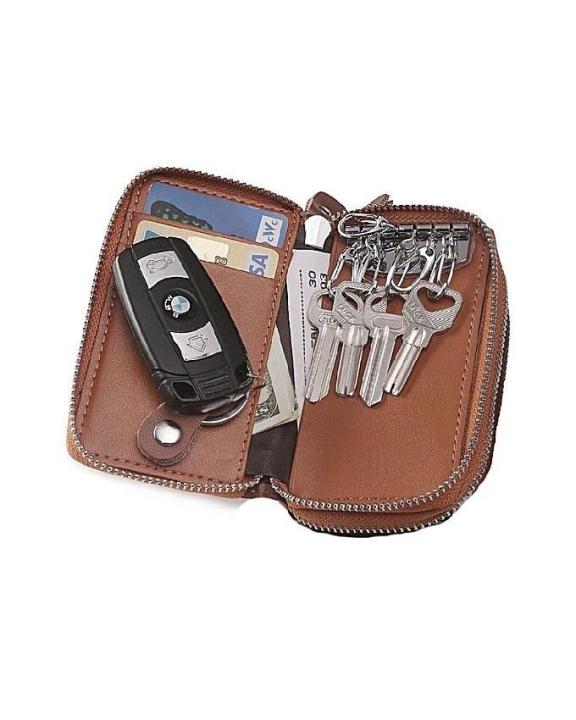 Black and Brown Leather Key Pouches
