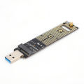 .2 NVME SSD To USB Adapter Board, TA Hard Disk Converter Board,SSD Adapter Card,High-performance 10Gbps USB 3.1 Gen 2 Bridge Chip. 