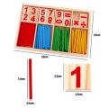 Montessori Mathematical Intelligence Stick Preschool Educational Toys. 