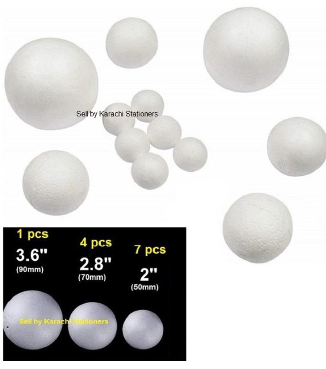 12pcs%20Thermocol%20(Thermopol)%20Balls%20Solar%20System%20Universal%20school%20project%20solar%20system%20Craft%20-%20Image%202