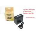 7800mAh NP F980 L-Series Info-Lithium Battery Pack for Sony Cameras LED Light NP-980 High Capacity. 