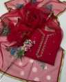 Fancy collection  Handwork Stones And Beads Work Organza Shirt With Handwork Zari Beads Work Oil Paint Organza Duppata 2 Pc Dress. 