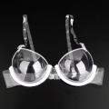 3/4 Cup Transparent Clear Push Up TPU Bra -Strap Invisible Bra Women Underwire Plastic- Disposable Bra Bralette. 