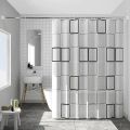 IKEA - BJÄRSEN Shower curtain, white 180 x 200 cm - Fabric Fall Curtains Waterproof Stylish Design, Bathroom Curtain,. 