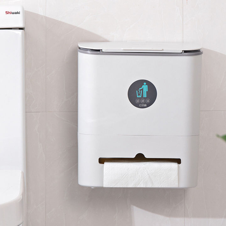 9L%20Hanging%20Trash%20Can%20Compost%20Dustbin%20Office%20Bathroom%20Toilet%20White%20Large%20-%20Image%203